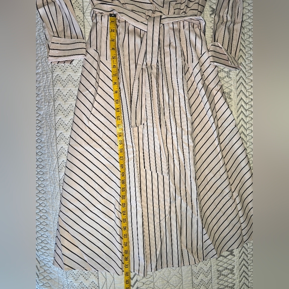 White House Black Market Striped Long Sleeve Dress Sz 6 - Picture 4 of 6